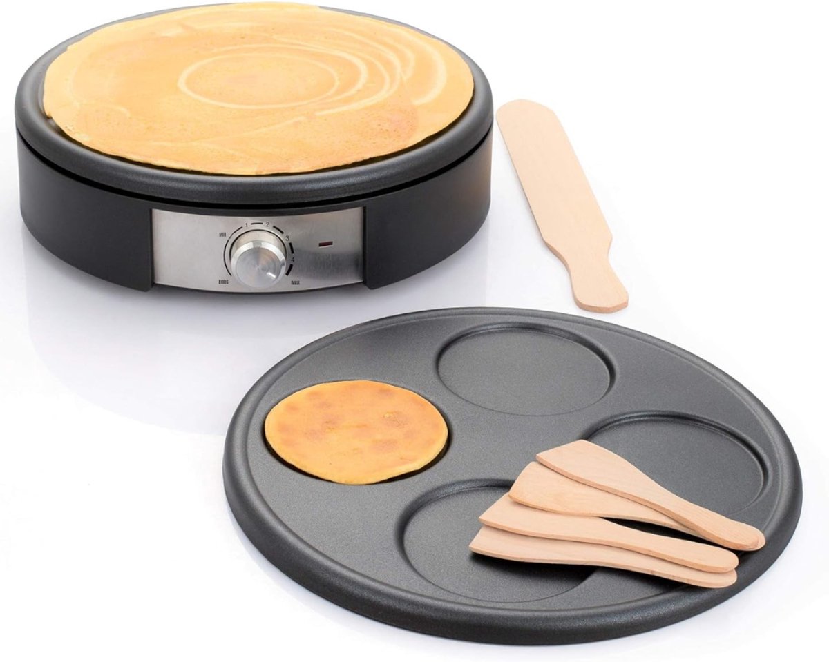 Core® Pannenkoekenmaker - Pancake maker - Pannenkoek - Zwart - 33cm x 34cm x 10cm