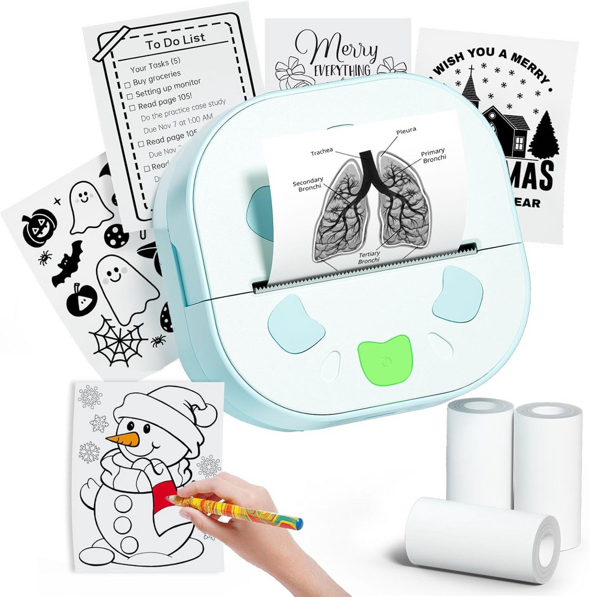 Draagbare Mini Sticker Printer met Bluetooth en Inktloze Thermische Technologie