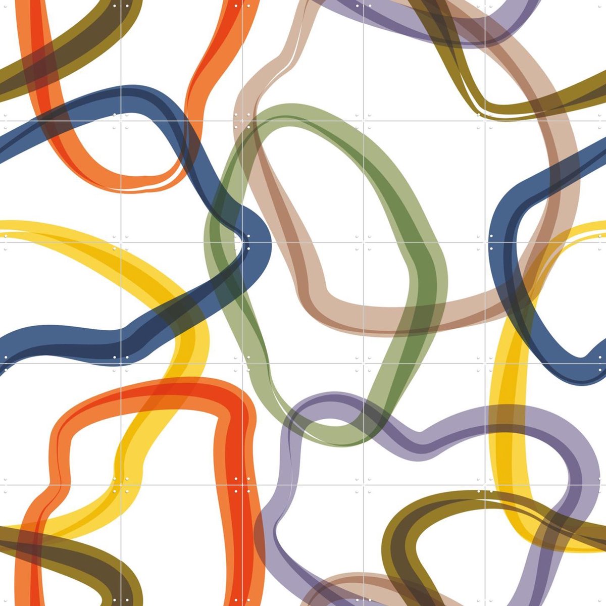 IXXI Intermezzo Verano, Markus Laible - 100 x 100 cm - Gratis ophangtool - Grote wanddecoratie en posters - Abstract,