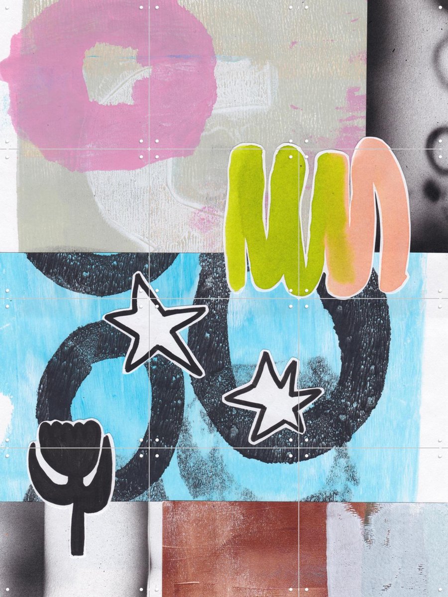 IXXI Urban Playground, Henriette Visscher - 60 x 80 cm - Gratis ophangtool - Grote wanddecoratie en posters - Grafisch Ontwerp, Gemengde Technieken