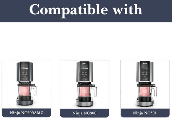 Allecto- Blender onderdelen - Vervangende onderdelen - Siliconen pakking - Compatibel met Ninja - Grijs - NC299AMZ, NC301, NC300, NC501, NC501C - 4 stuks. — afbeelding 3