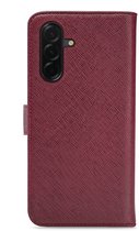 Coque de téléphone My Style compatible avec Samsung Galaxy A57 | Étui My Style Flex Wallet Bookcase Portefeuille | Porte-cartes pour 3 cartes | Coque de téléphone pour carte bancaire / carte de transport / permis de conduire - Bordeaux | Rouge