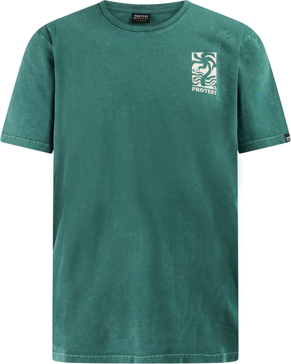 Protest Prtminto T shirt Heren Korte mouwen Ronde hals Loose fit Turquoise