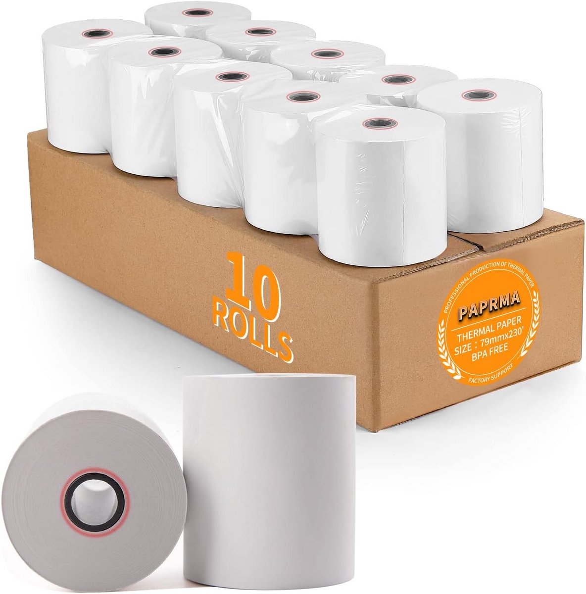 Set van 10 Thermische Papierrollen voor Kassabonnen 80mm x 60m