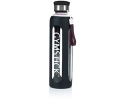 Gymstick Gymstick Glazen Waterfles - Drinkfles - Zwart - 600 ml