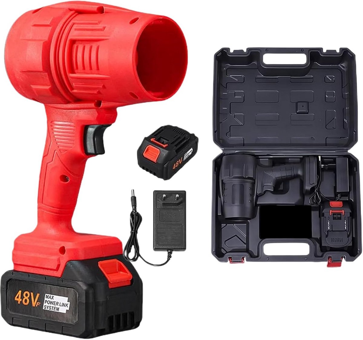 Draadloze Luchtblazer met Batterij en Oplader - Krachtig & Variabele Snelheid voor Thuis, Auto en Tuin