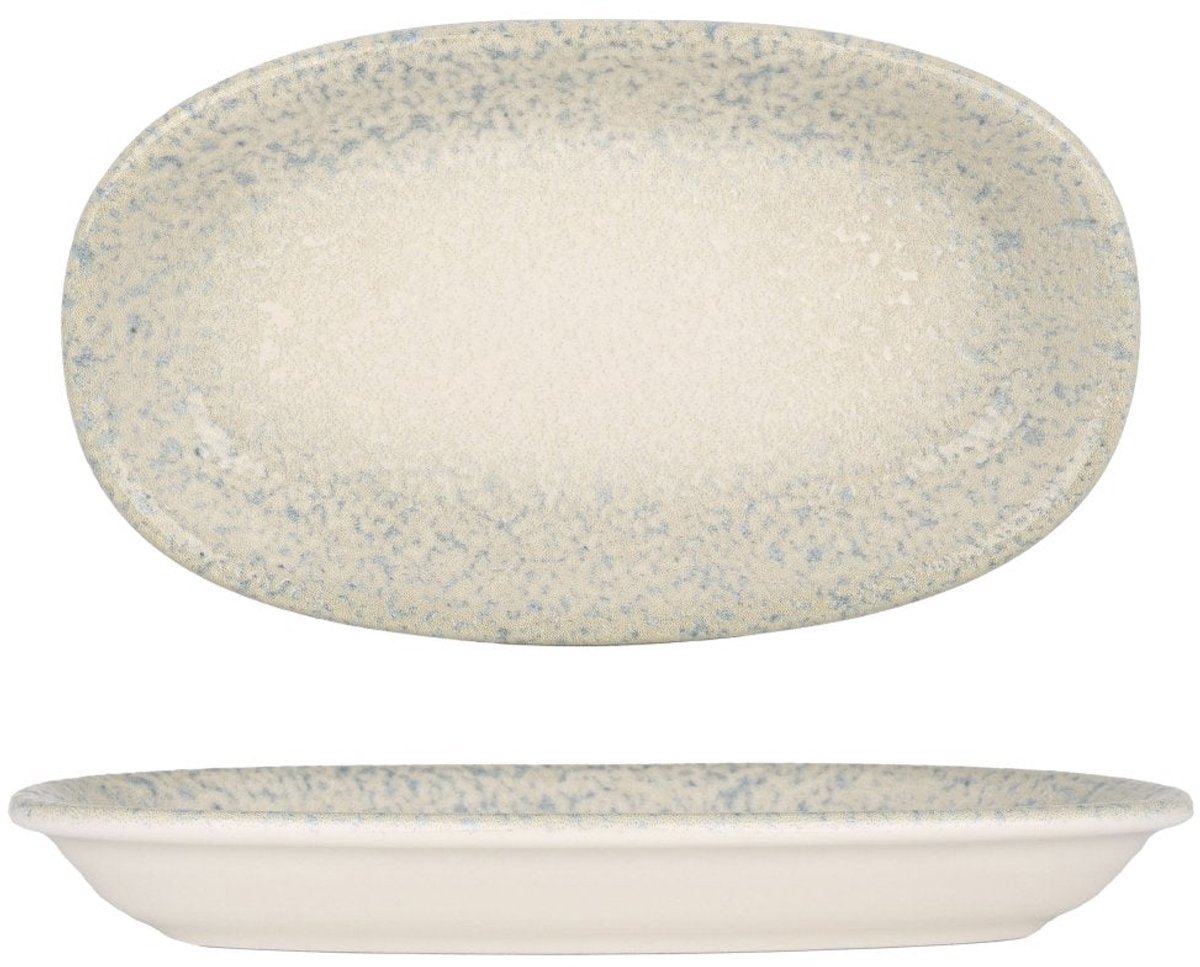 By Bone Serveerschaal - Natura Ocean - Porselein - 19x11 cm - set van 2