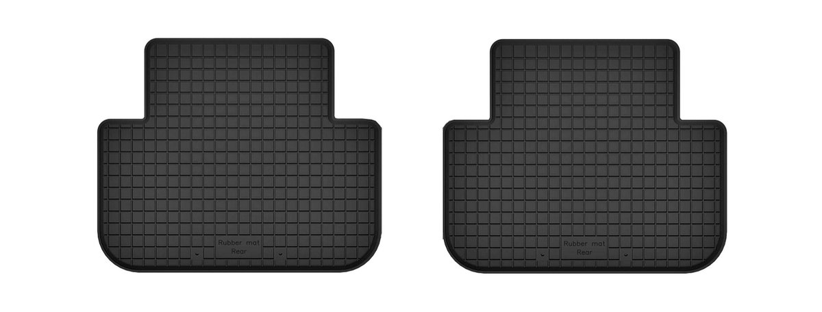 Wielganizator BasicProtect Serie - Rubber Matten voor Achterzijde - Audi V8 Sedan - Antislip
