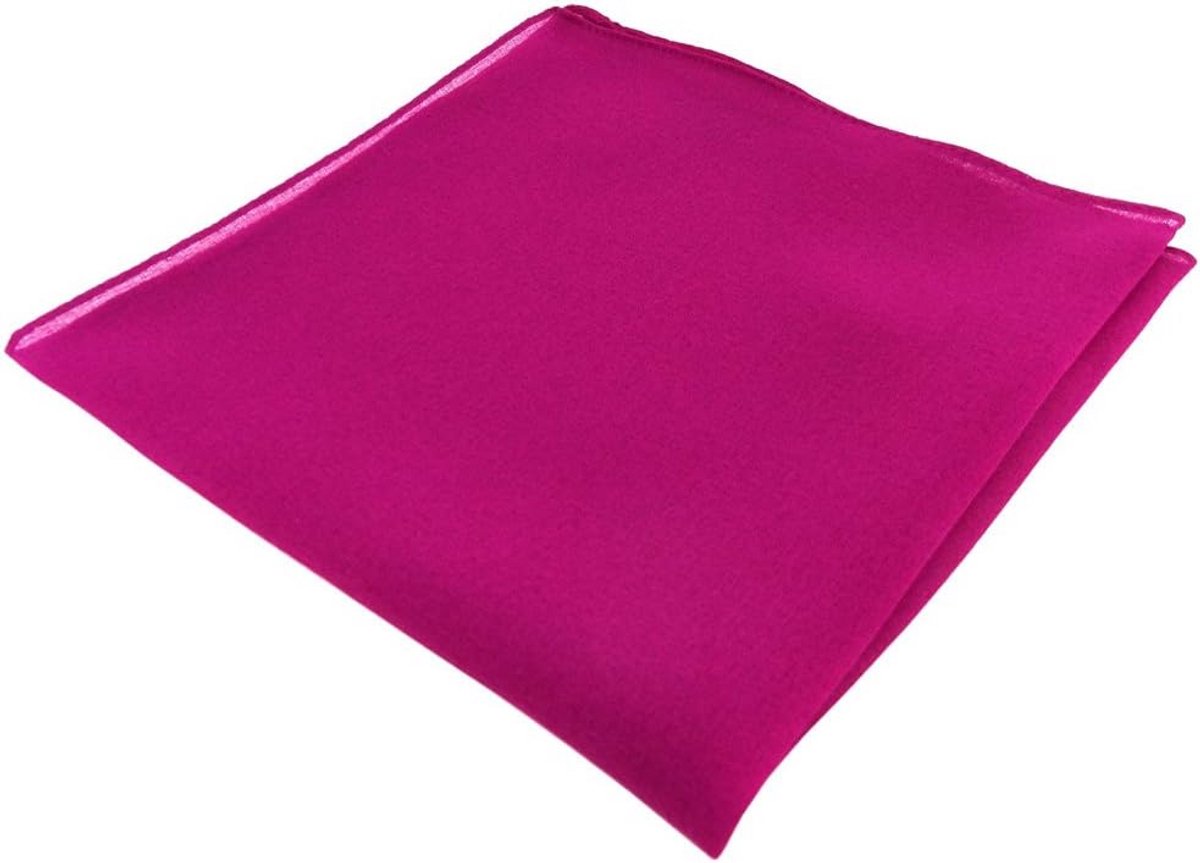 Chiffon Pochet Heren Magenta Uni - Zakdoek 30x30 cm