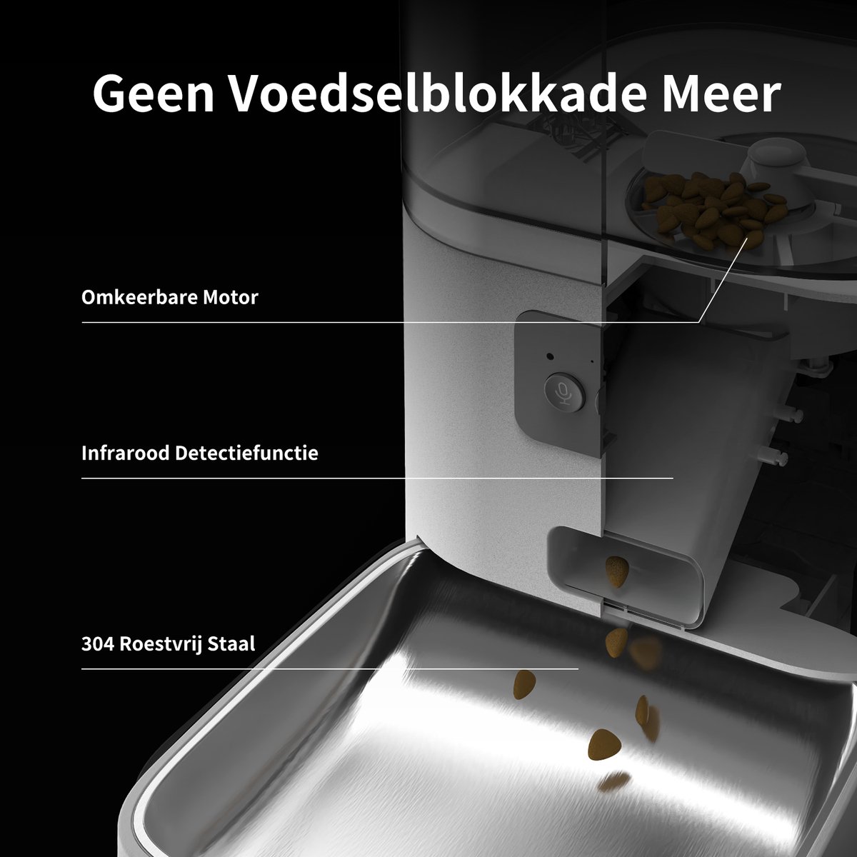 Chengdu DOEL Automatische Kattenvoeder- en Waterdispenser met App-besturing - afbeelding 3