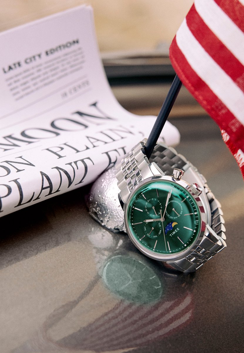 Timex Marlin® Jet Automatic 38Mm Fabric Strap Watch Quartz Chronograaf Horloge Edelstaal Kast 100%: Roestvrij Staal | Armband 100%: Stof 38 mm TW2Y06300AJ, TW2Y09900AJ