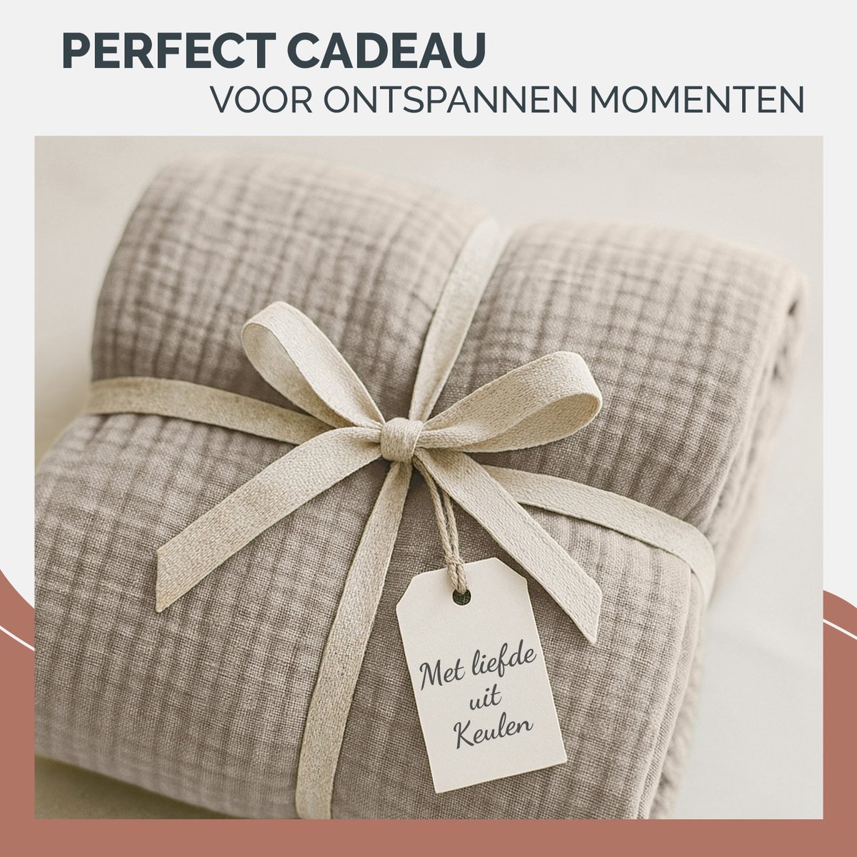 Blumtal Bedsprei Katoen Mousseline - OEKO-Tex gecertificeerd - Lichtgewicht sprei - 150 x 200 cm - Beige — cadeau in Wonen & Interieur - foto 6