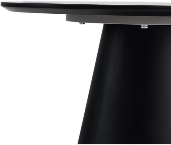 Table basse Gris clair - MDF/Marbre - 60x60x40cm - Table basse Tango