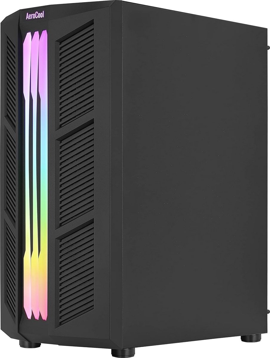 ATX Gaming PC Behuizing met Drie ARGB Ventilatoren en Gehard Glas Zijpaneel