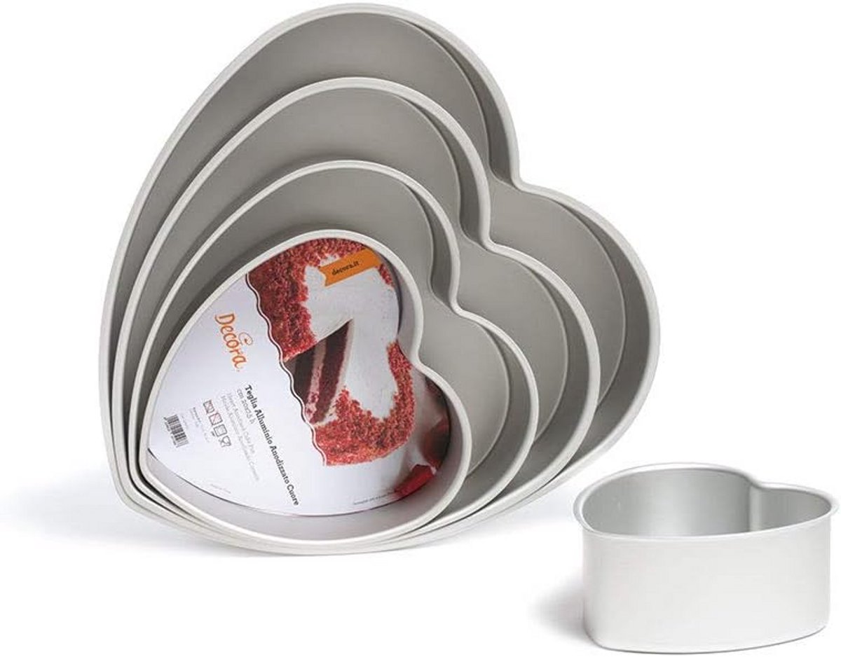 Professionele Hartvormige Bakvorm - Geanodiseerd Aluminium - 35 cm