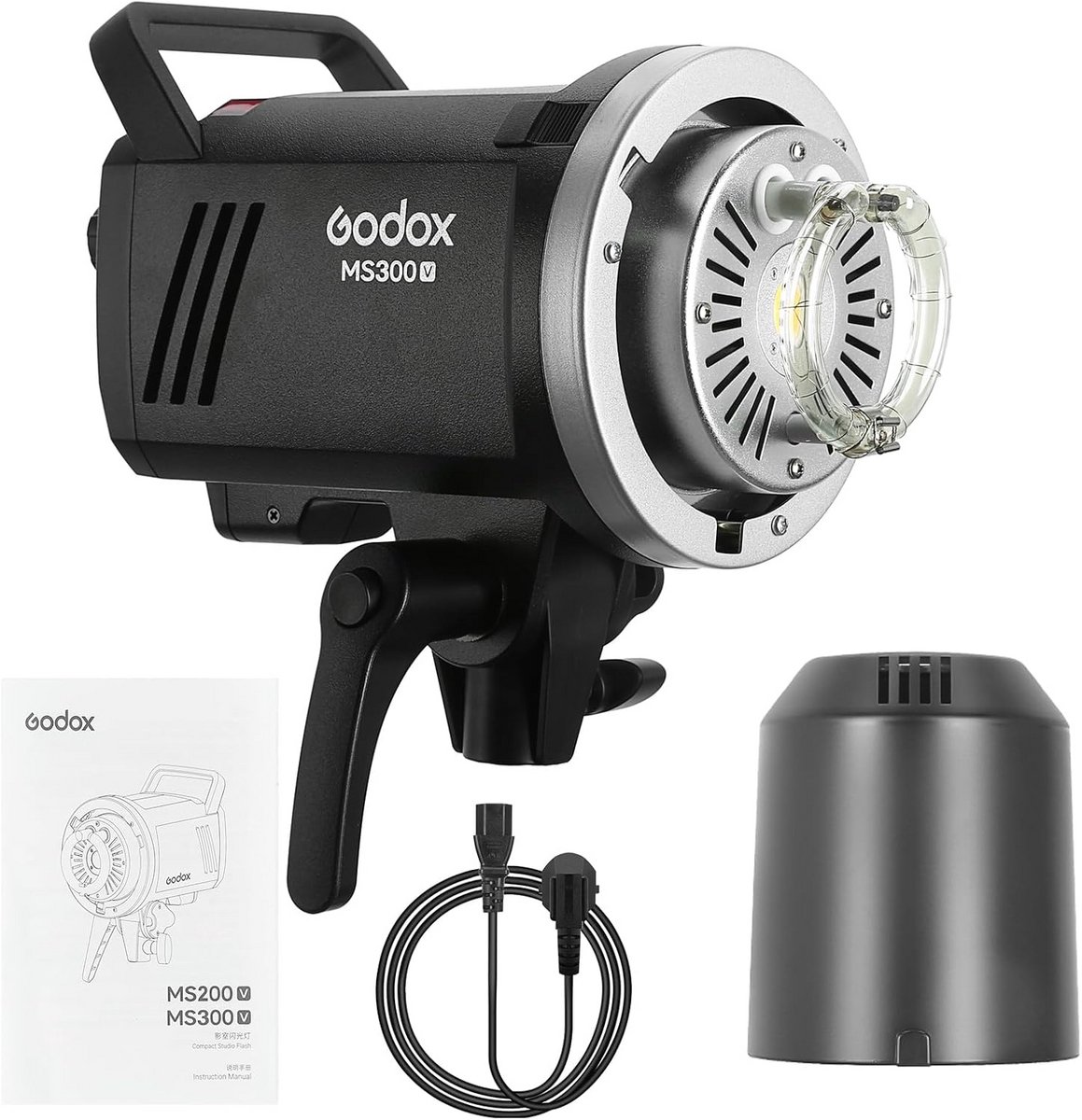 300W Studio Flitser met LED Kaaplicht en 2.4G Draadloos Systeem - Bowen Mount Monolight
