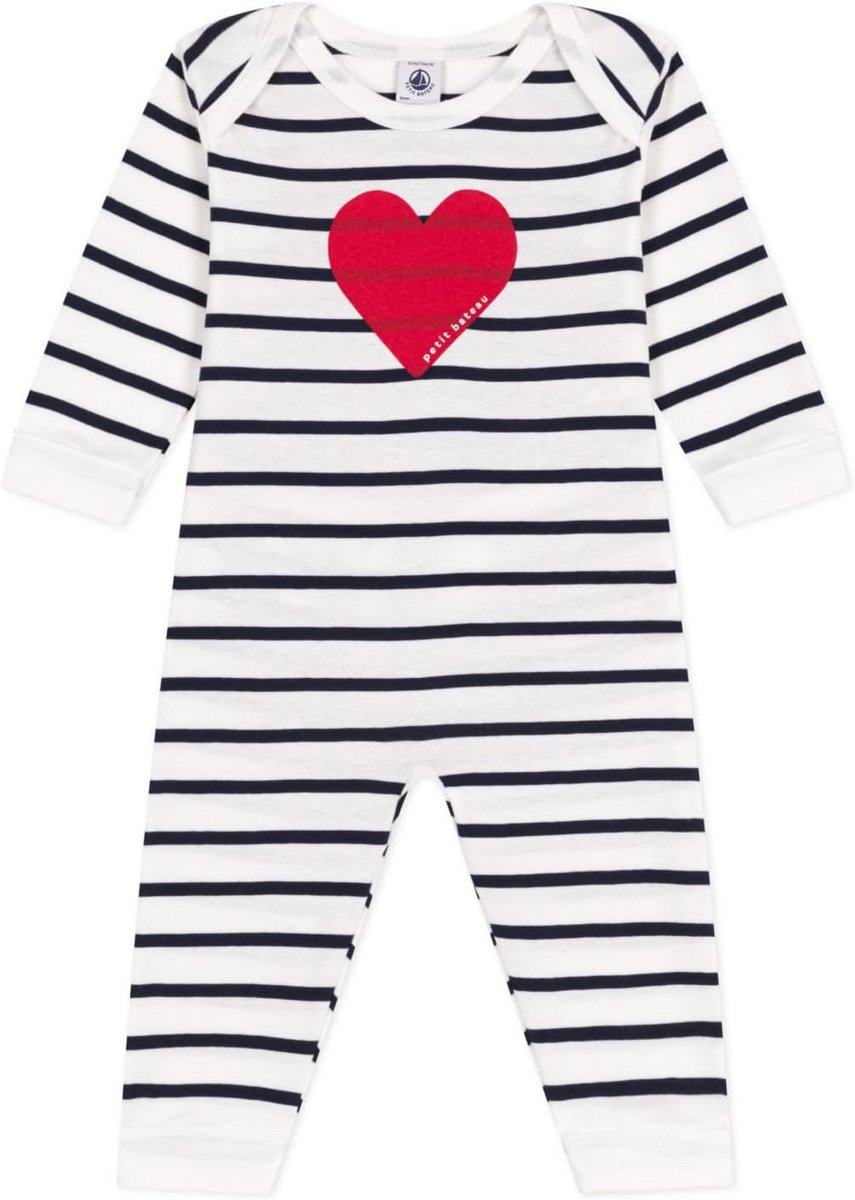 Slaapzak zonder voeten voor baby en kind - Unisex wit/blauw - 3 Maanden