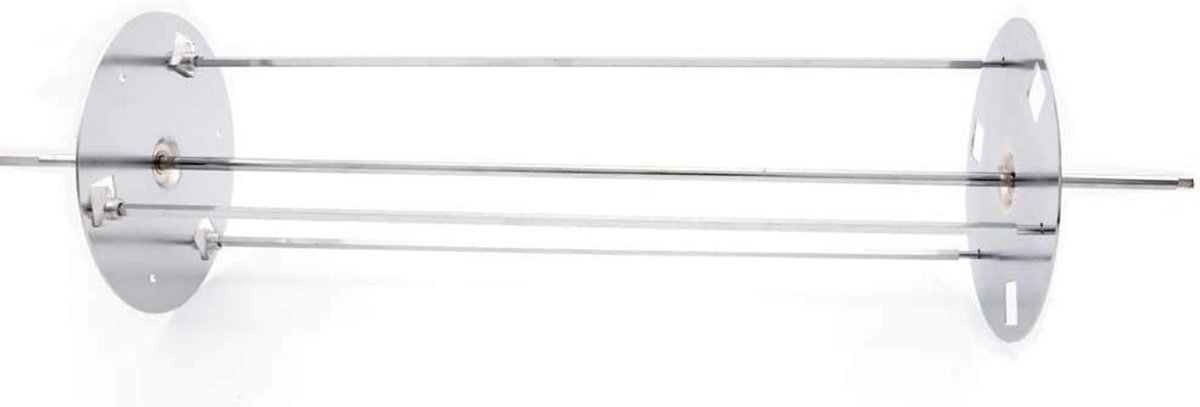Planetair Draaispit voor BBQ - 80 cm Lang met 3 Spiezen - Universeel BBQ Accessoire