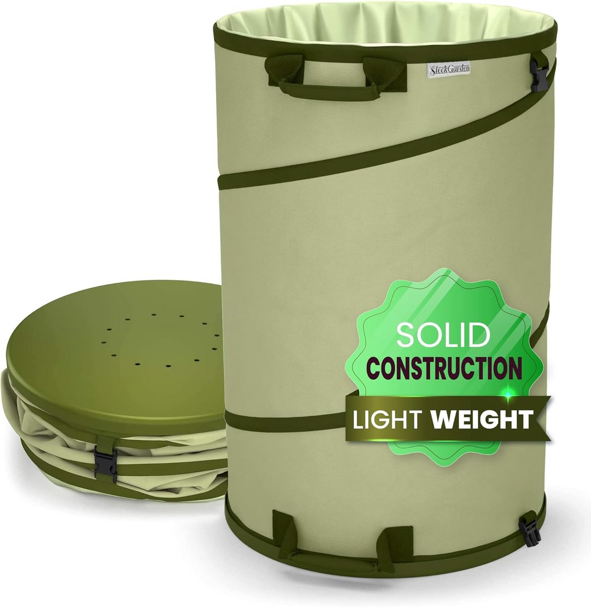 Inklapbare Tuin Afvalzak 30 Gallon - Herbruikbare Pop-Up Blad Opvangtas met Drainage