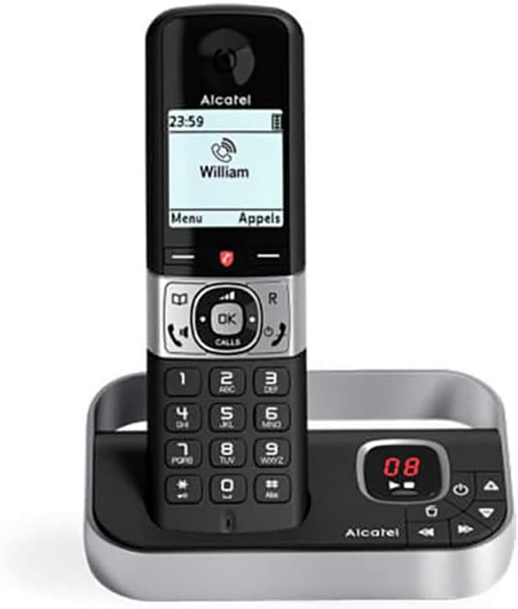 Draadloze DECT Telefoon met Nummerherkenning en Voicemail - Zilver