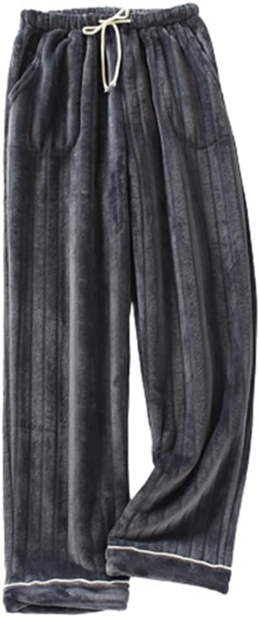 Warme Fleece Pyjamabroek Dames - Pluizige Comfortabele Loungewear met Zakken