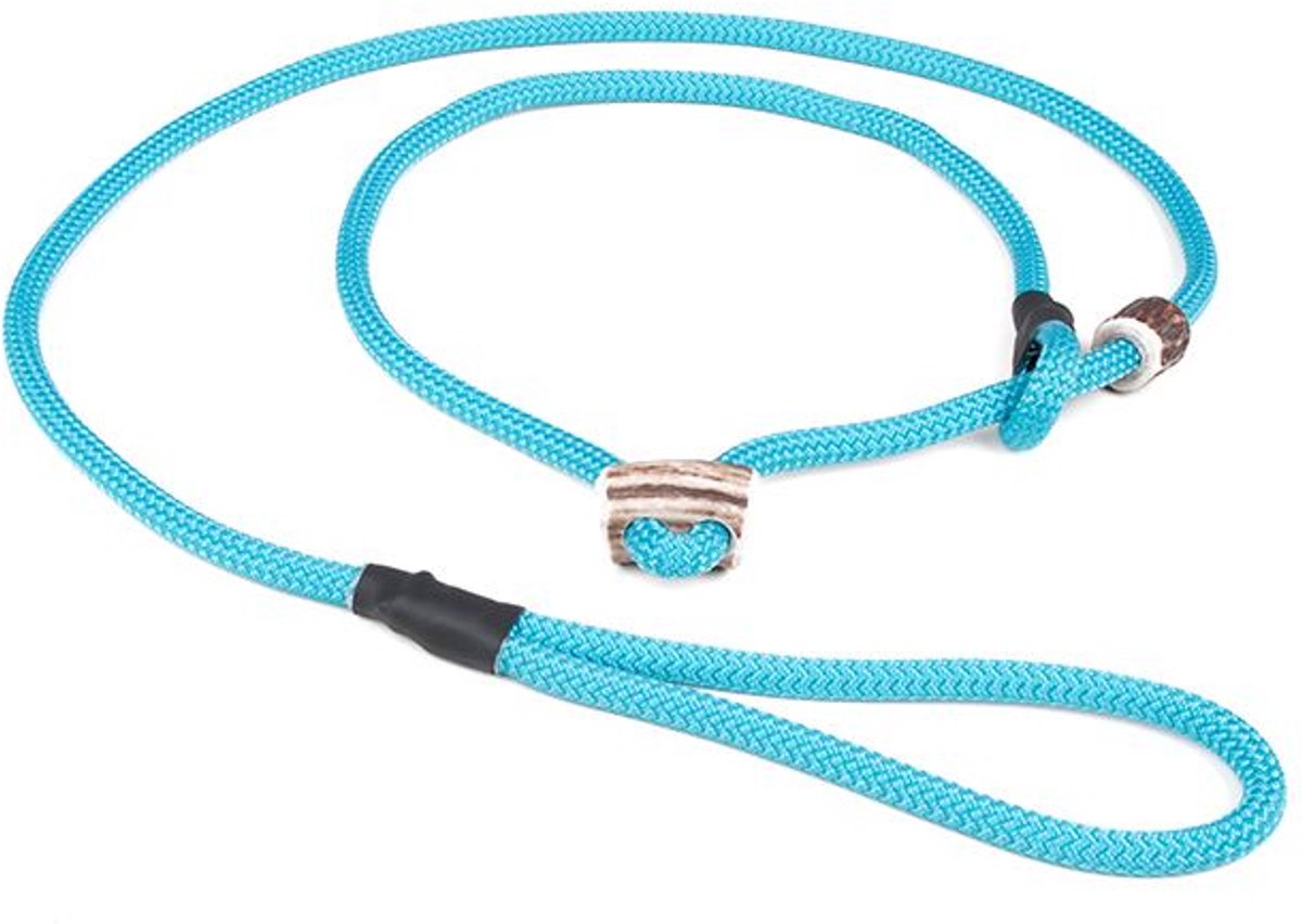 Mystique® Field trial moxon Lijn 8mm 150cm turquoise met hoornstopper