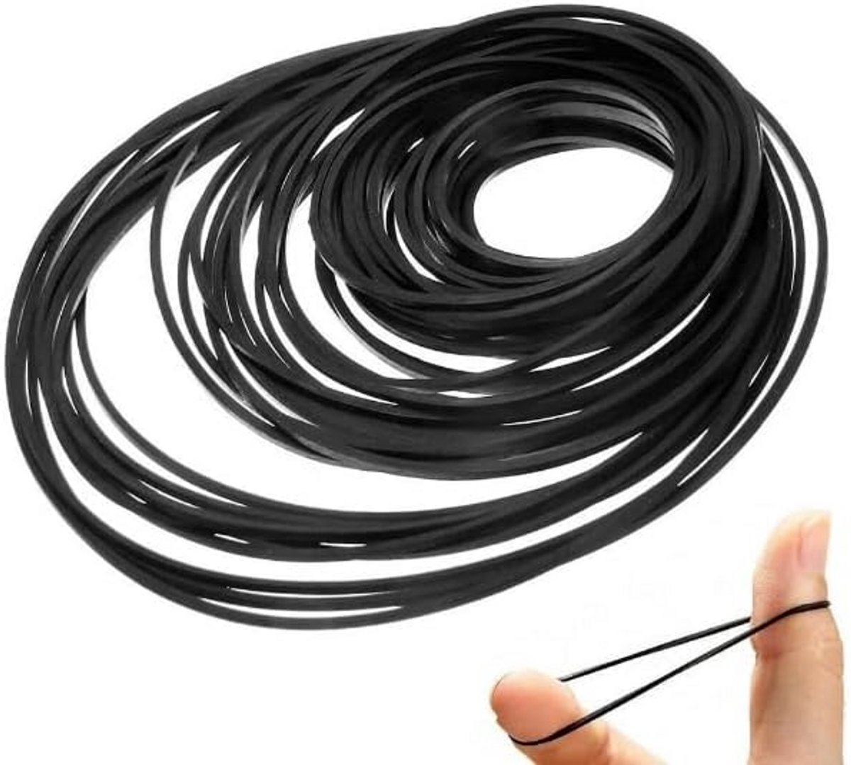 30 Stuks Universele Cassettedeck Reparatie Assortiment Vierkante Drive Riemen (26-120mm)