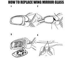 KARZO - Buitenspiegel, conische zijspiegels, dodehoekspiegel, zijspiegelglas 96302BR72a Verwarming vervangen voor Nissan Qashqai (links)