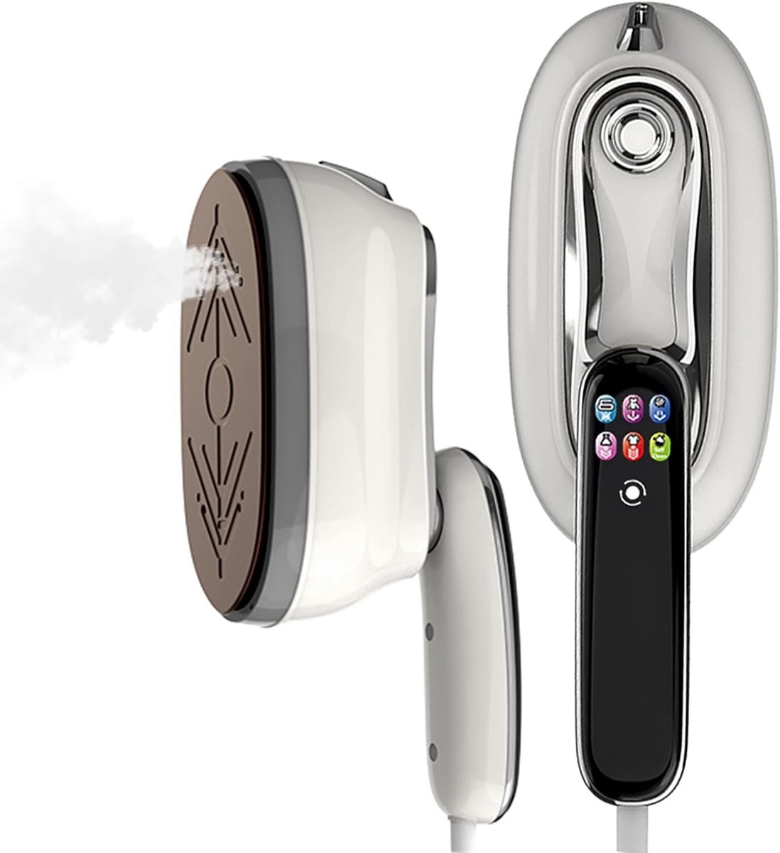 Strijkijzer met stoomgenerator - 2-in-1 handstoomstrijkijzer - 8*18*13 cm - Smart Gear-strijkfunctie - Met digitaal display - Geschikt voor thuis, op reis en in studentenkamers - Instelbaar in zes standen - nauwkeurige temperatuurregeling — afbeelding 1