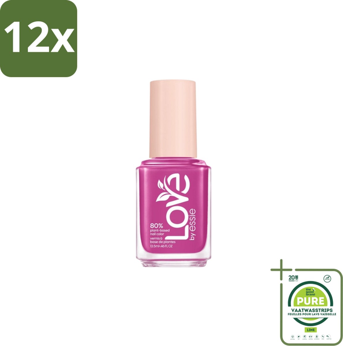 Essie – Nagellak – Love by Essie Get It Girl 140 – Langhoudend - Voordeelverpakking - 12 stuks - Nagellak - Nagellak roze