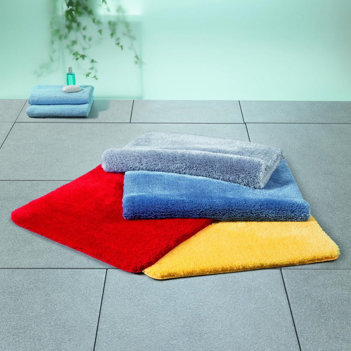 Pluizige Antislip Badmat met Lange Pool, Sneldrogend en Geschikt voor Vloerverwarming, 60 