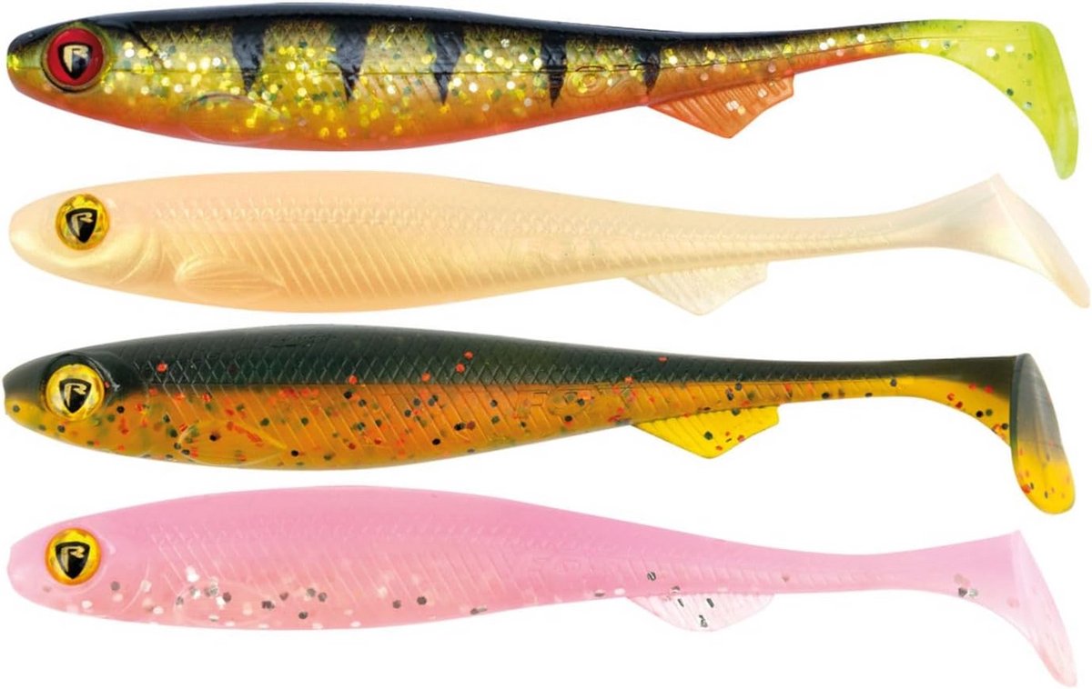 Rubberen Shads voor Kunstaas Vissen op Snoek, Baars en Snoekbaars - 13cm Set