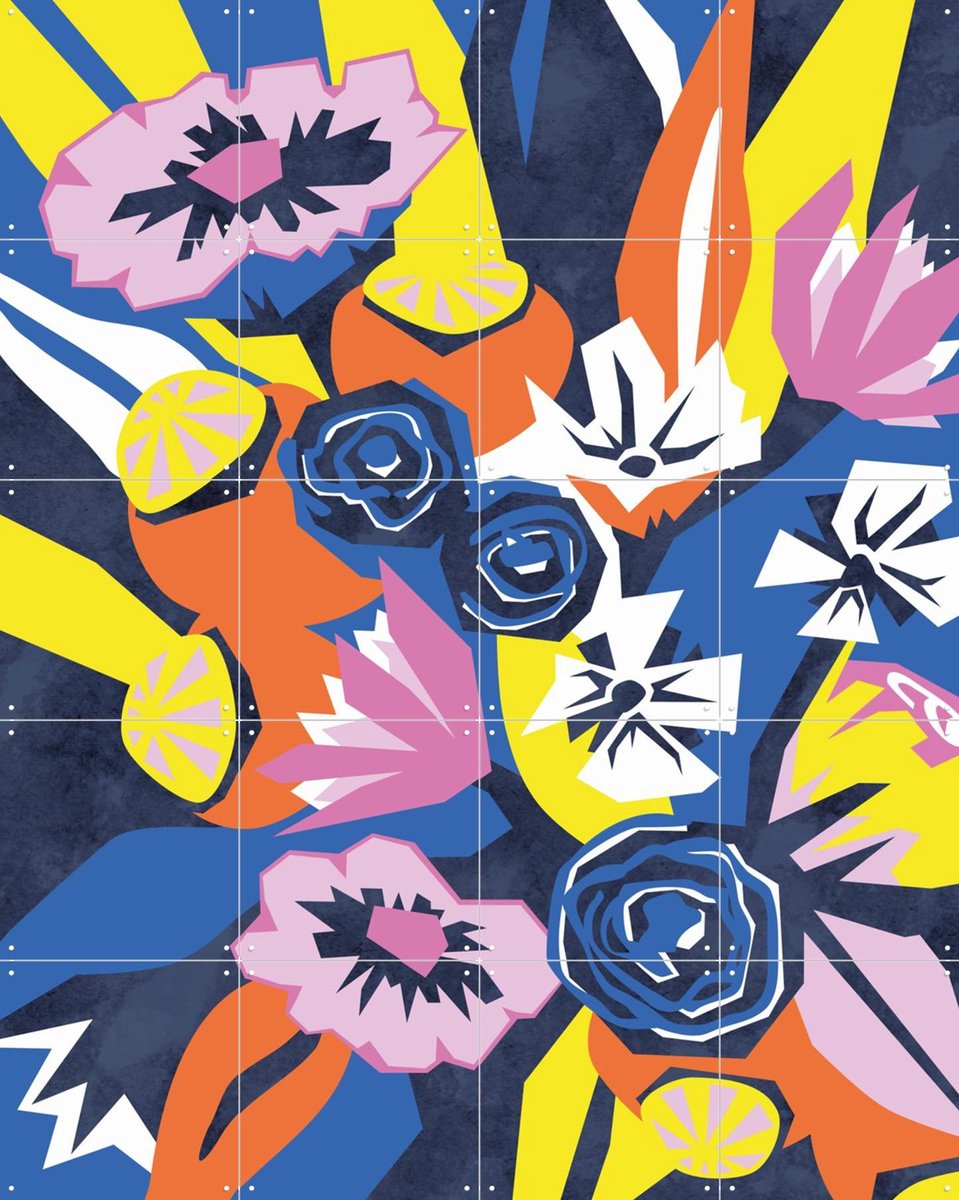 IXXI You're Doing Great, Megan Gallagher - 80 x 100 cm - Gratis ophangtool - Grote wanddecoratie en posters - Abstract, Digitale Kunst, Grafisch