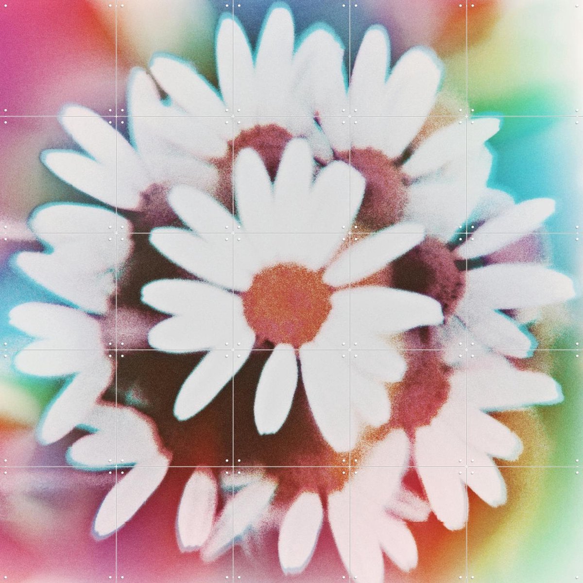 IXXI He Loves Me, Amber Lauder - 100 x 100 cm - Gratis ophangtool - Grote wanddecoratie en posters - Fotografie, Kleurrijk, Abstract, Slaapkamer