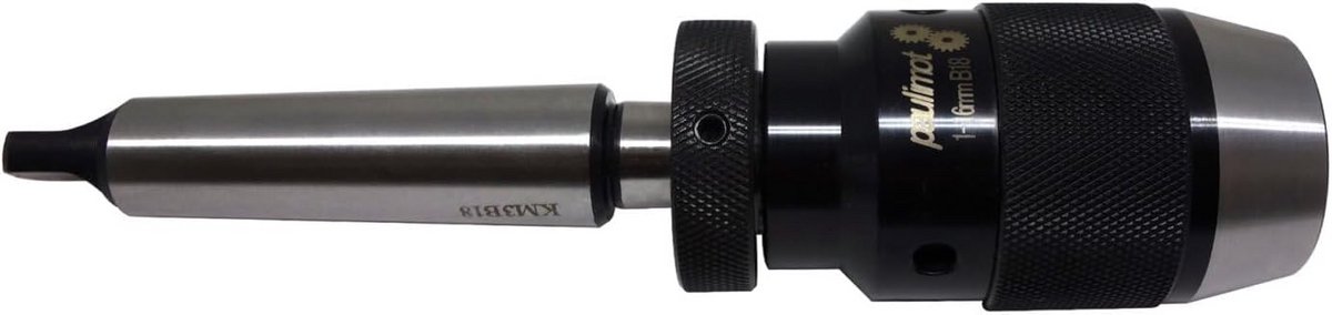 Snelspanboorhouder 1-16 mm met MK3/B18 Kegeldoorn voor Drilboor en Draaibank