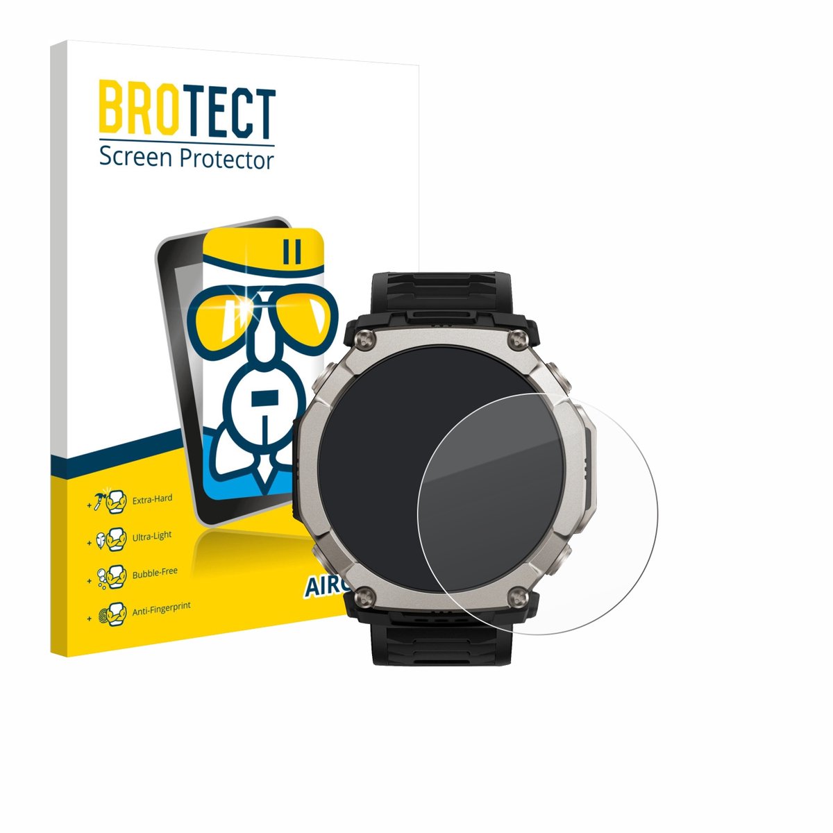 Screenprotector voor Huami Amazfit T-Rex Ultra 2 Beschermglas transparant