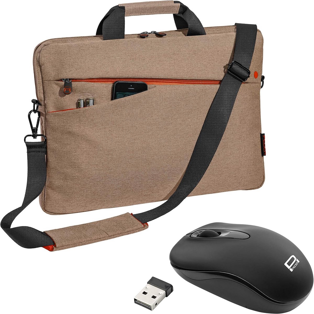 Stijlvolle Laptoptas voor 15,6 inch Notebooks met Extra Vakken