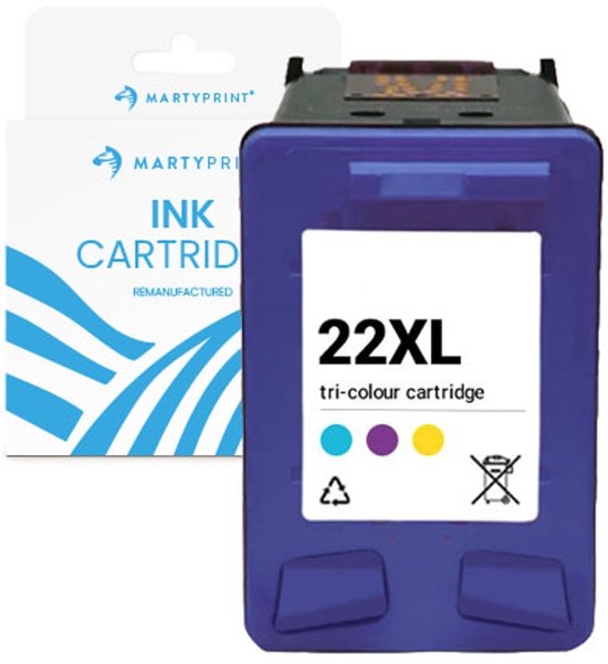 MartyPrint geschikt voor HP 22XL (C9352CE) inktcartridge kleur