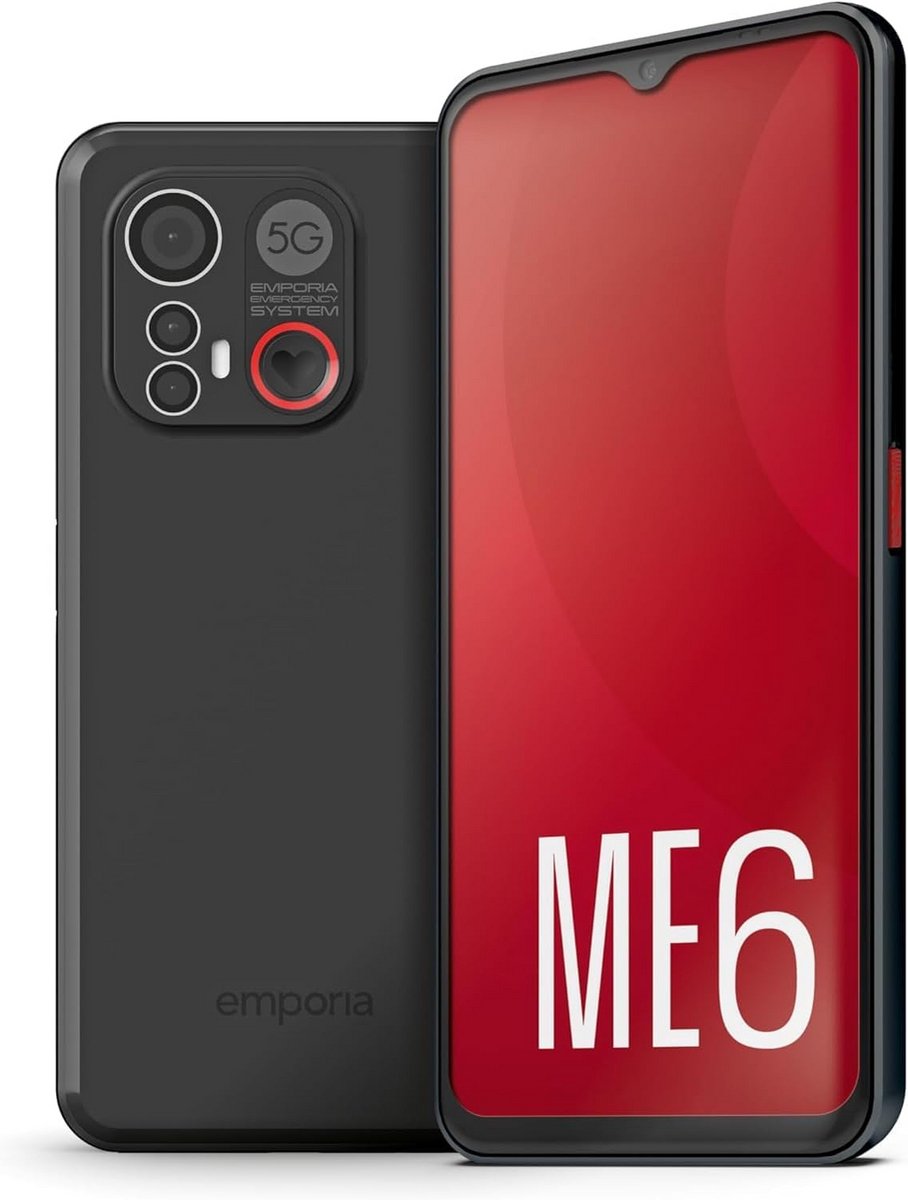 Eenvoudige Smartphone voor Senioren met Noodknop en Vingerafdruk