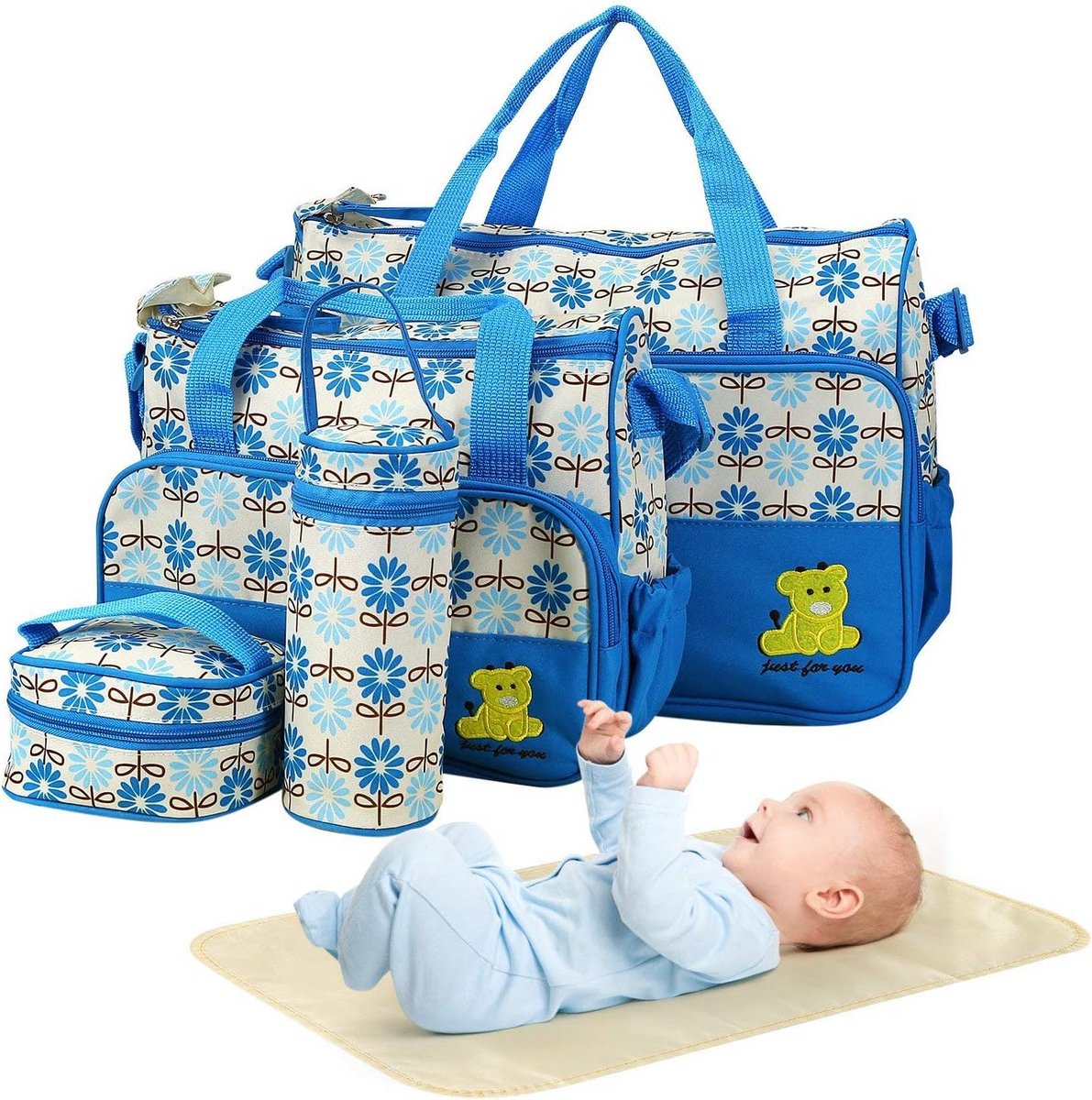 Luiertas Set 5 Delen - Luxe Babytassen voor Moeder