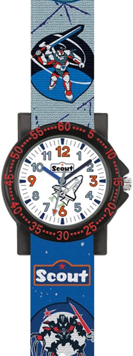 Jongens Analoog Kwarts Horloge met Wasbare Stoffen Band