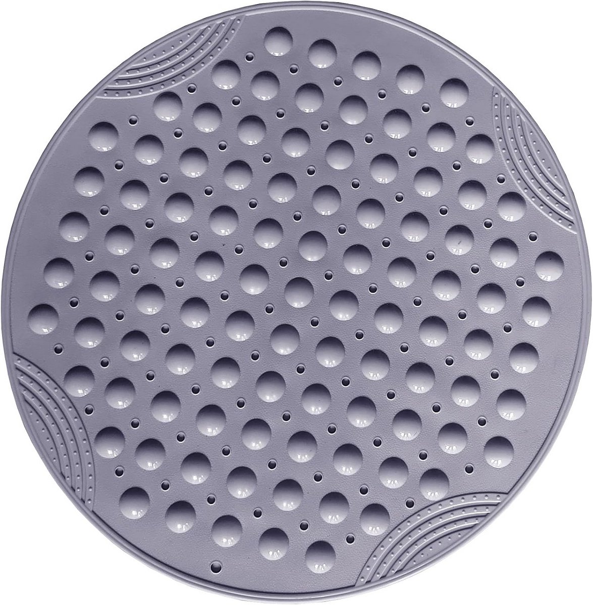 Ronde Antislip Douchemat met Zuignappen voor Douche en Bad - Wasbaar