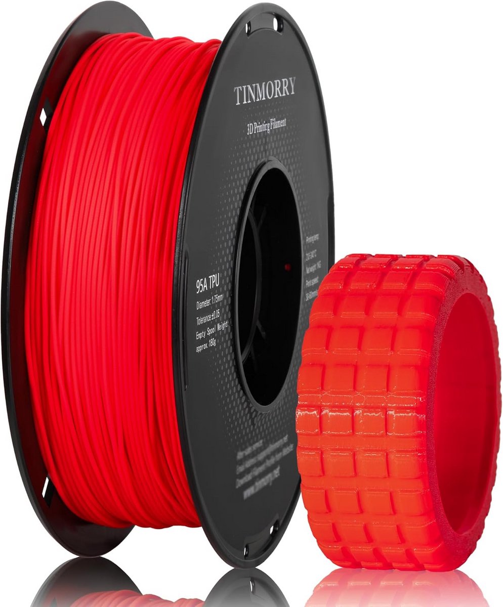 TPU Filament 1,75 mm voor 3D-printer - 1 KG Spoel - Flexibel en Duurzaam Printmateriaal