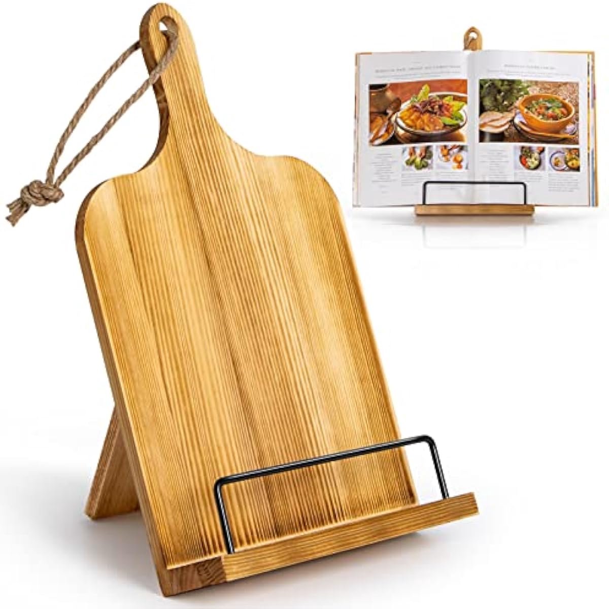Houten Boek Stand Houder Kookboek Stands voor Kithchen - Bruin — cadeau in Kookcadeaus - foto 3