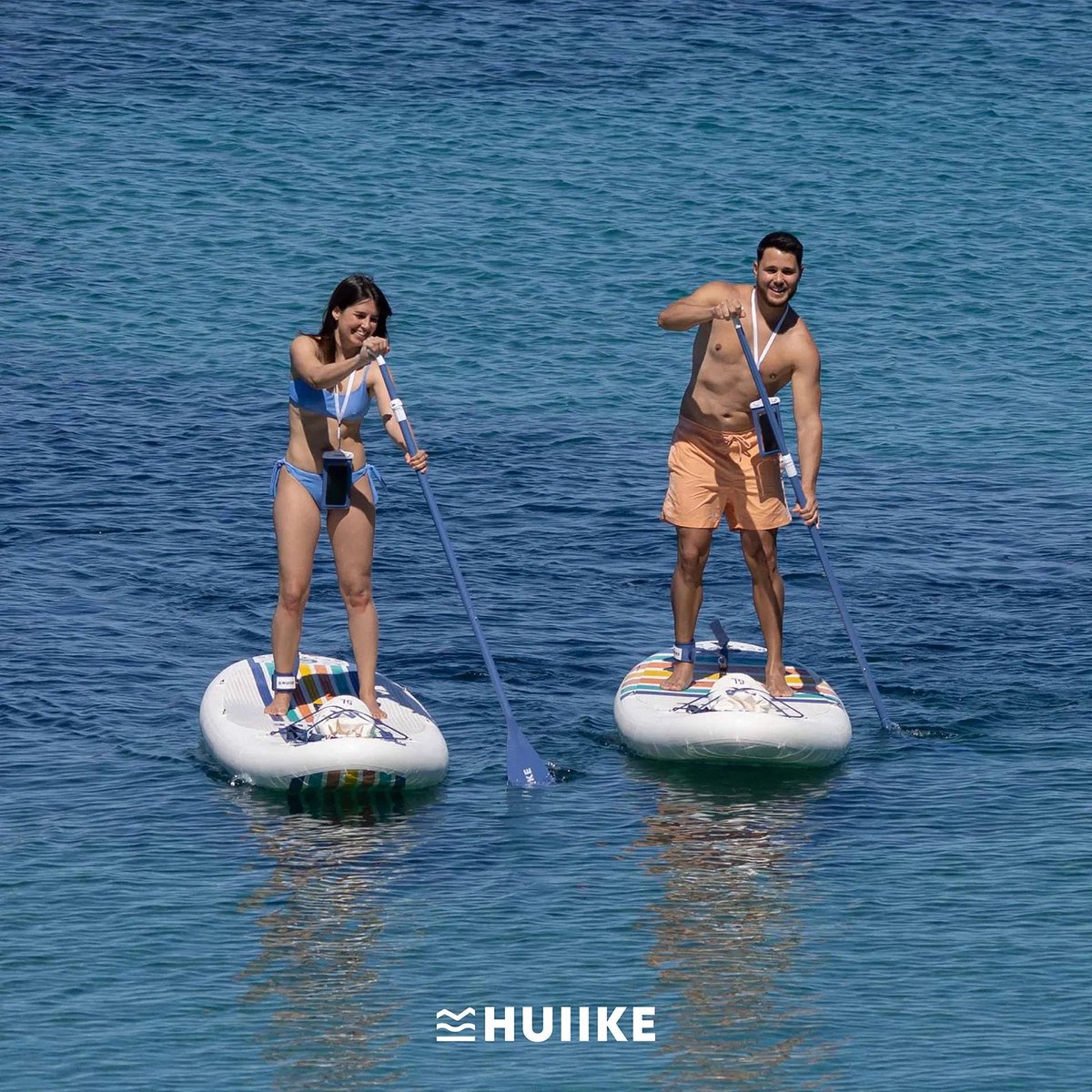 HUIIKE SUP Board - Opblaasbaar Paddle Board met Accessoires, Peddel, Vinnen, Pomp - Stand Up Paddle met Hoge Stabiliteit - 305 x 84 x 15 cm - Max. 130 kg – foto 8