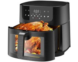 Aurixi® Airfryer XXL - Mini-oven - Heteluchtfriteuse - Zwart - 30cm x 36cm x 30cm