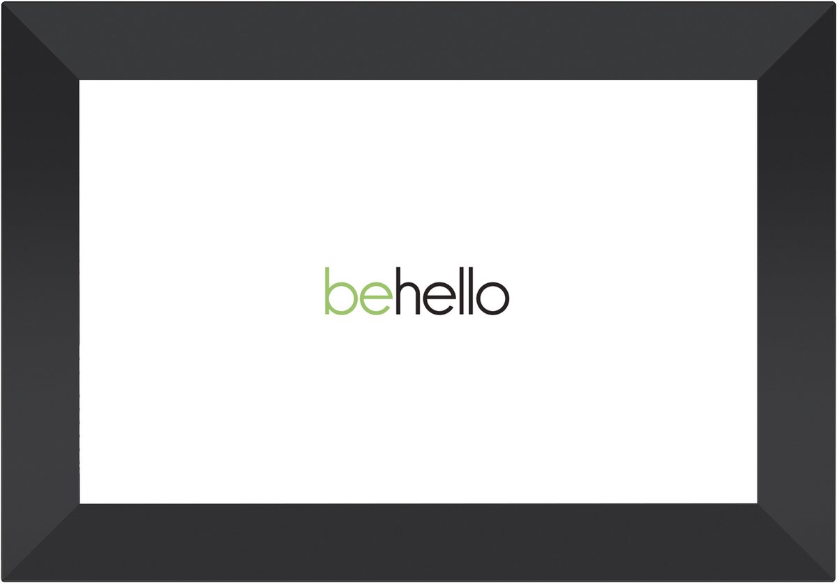 BeHello Digitale fotolijst met Frameo app 16GB zwart