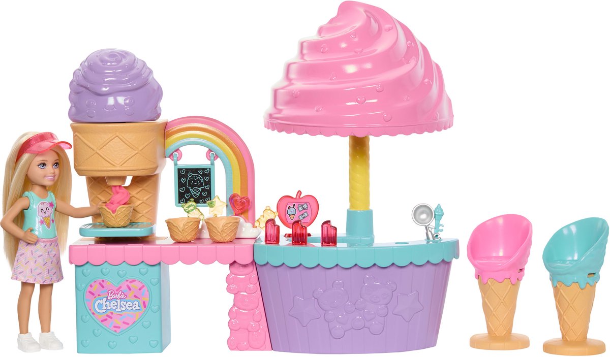 BARBIE CHELSEA ICE CREAM PLAYSET.