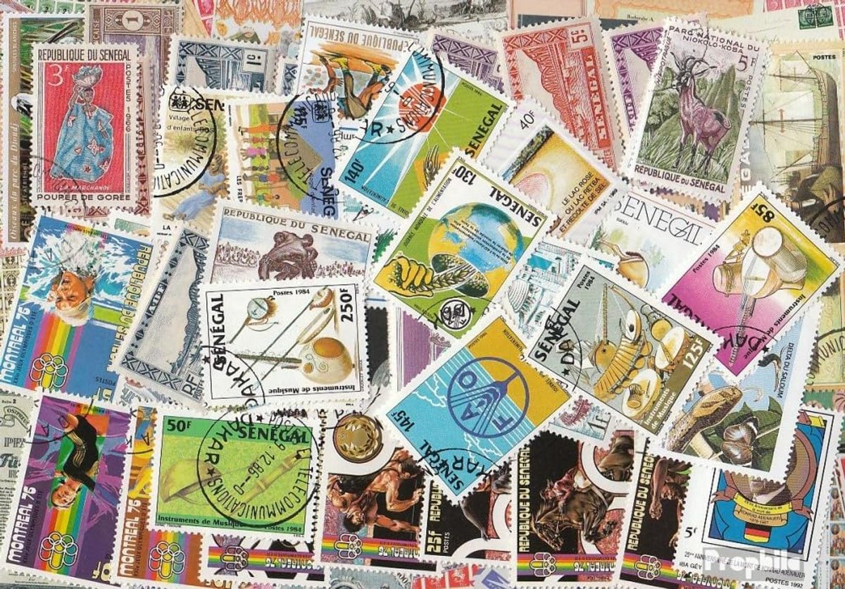 50 Verschillende Postzegels Senegal