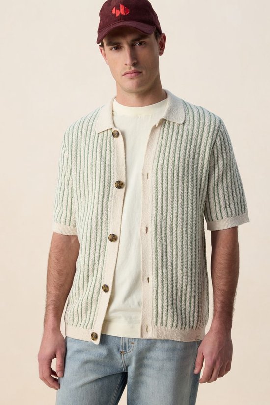 Groen Gestreept Vest